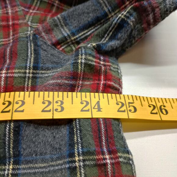 L.L. Bean Cotton Flannel Plaid Button-Up Traditional Fit Size L - Picture 4 of 7